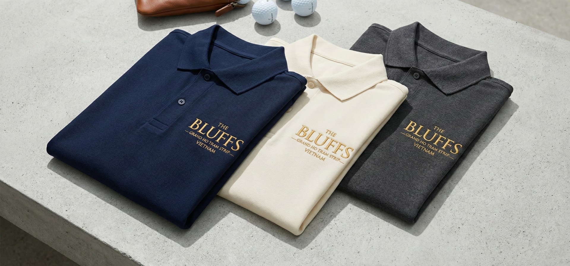 Custom branded performance polos